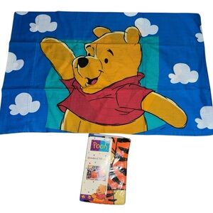 Winnie the Pooh Blue Pillowcase and Tigger new